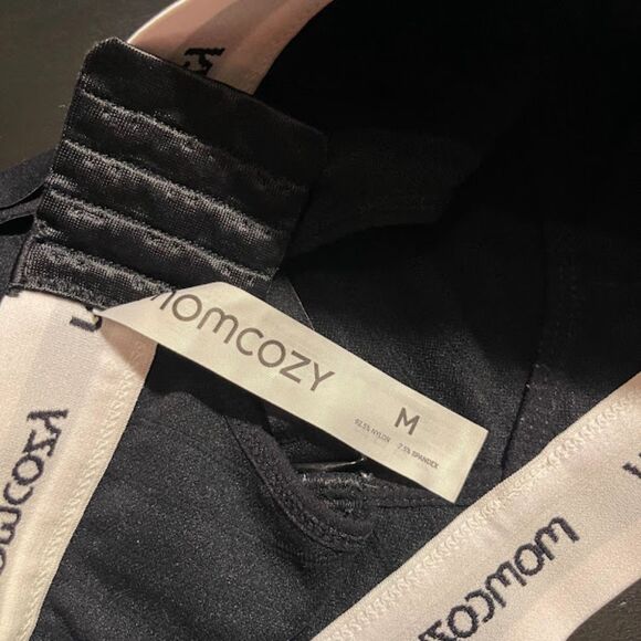 Momcozy Hands-Free Seamless Pumping Bra Nursing Bra Black Medium - Picture 4 of 7